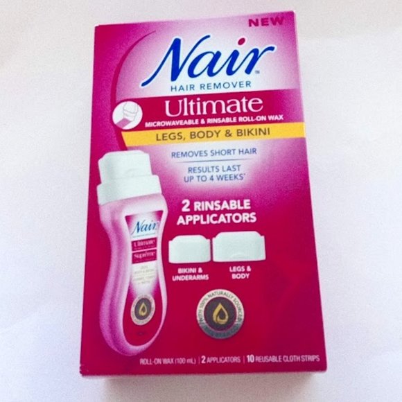 New In Box Nair Hair Remover Ultimate Microwaveable & Rinseable Roll-On Wax - Picture 1 of 12